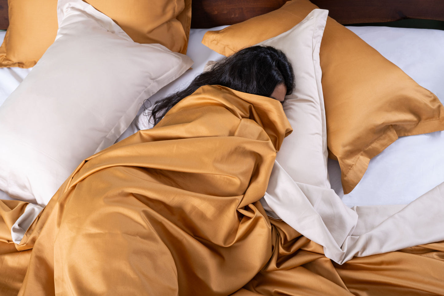 DESERT CAMEL & CHAMPAGNE SAND DUVET COVER