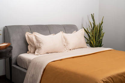 DESERT CAMEL & CHAMPAGNE SAND DUVET COVER