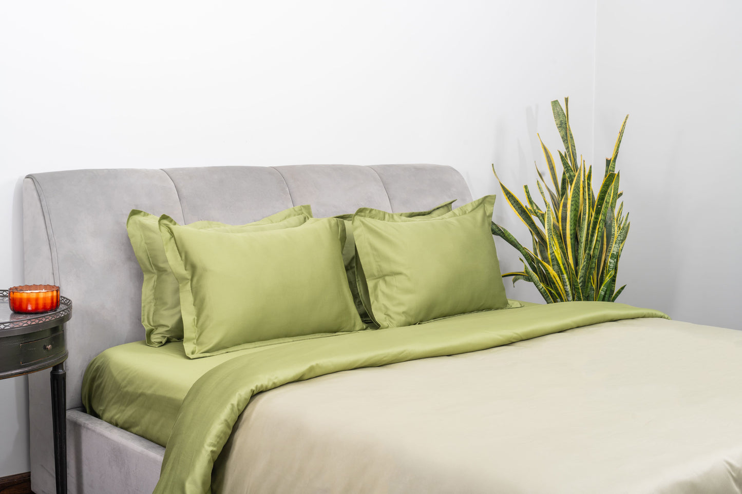 SHIMMERING OLIVE & FOREST SAGE DUVET COVER